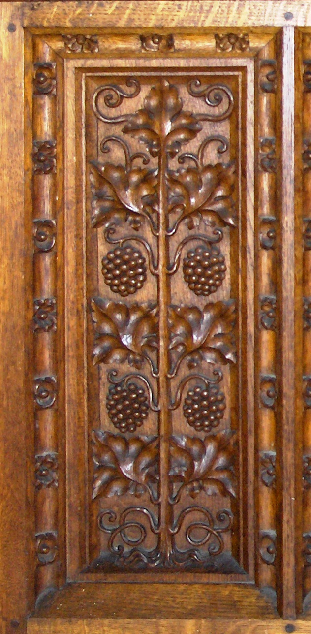 Druiven en wijnranken, Sint-Anna-ten-Drieenkerk, Antwerpen Linkeroever