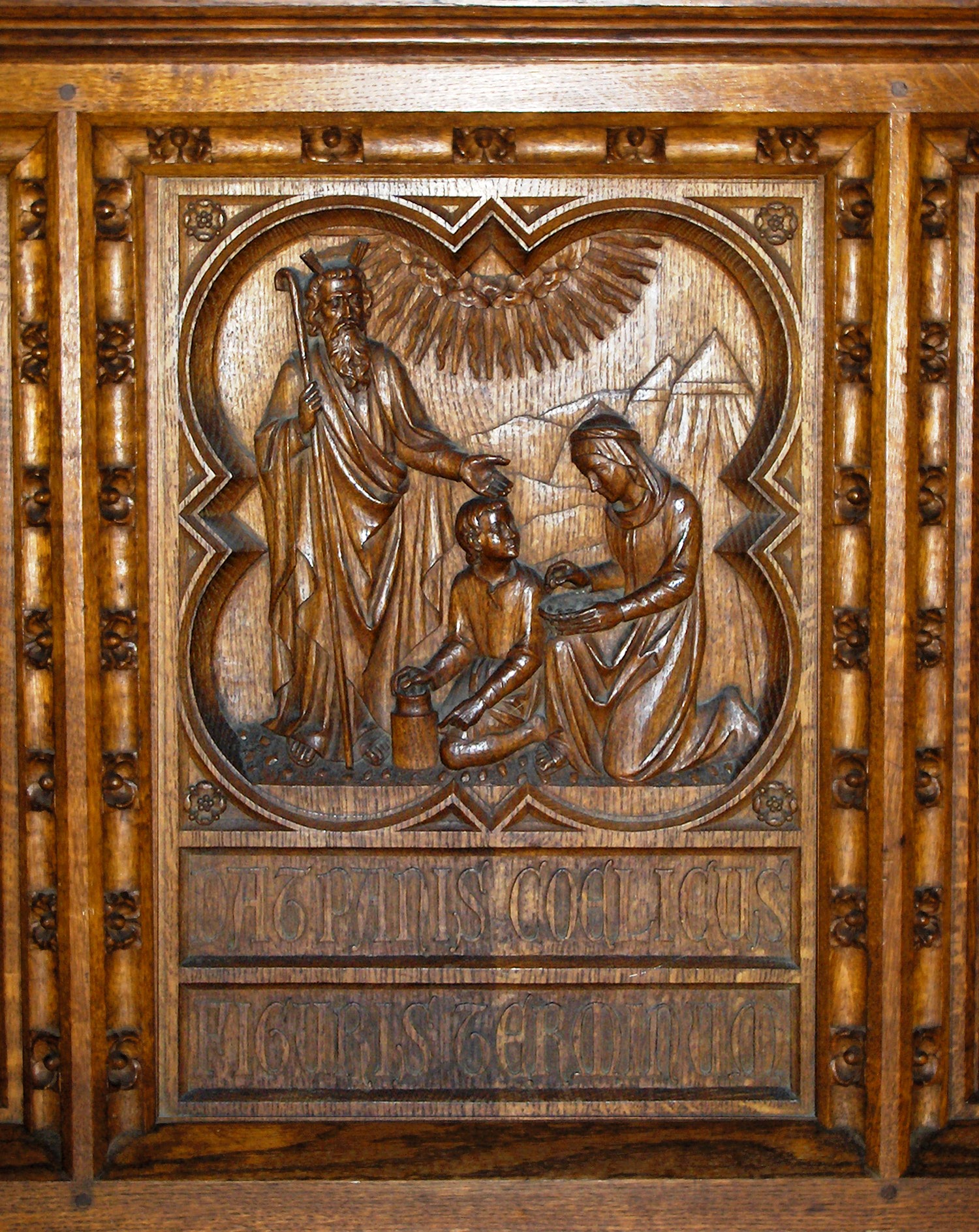 Manna, brood uit de hemel, Sint-Anna-ten-Drieenkerk, Antwerpen Linkeroever