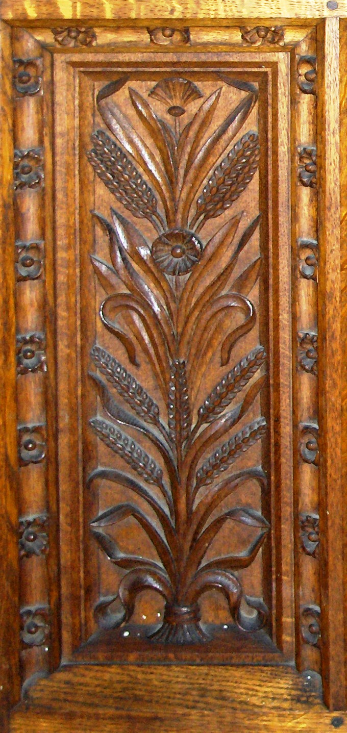 Rijpe korenhalmen, Sint-Anna-ten-Drieenkerk, Antwerpen Linkeroever
