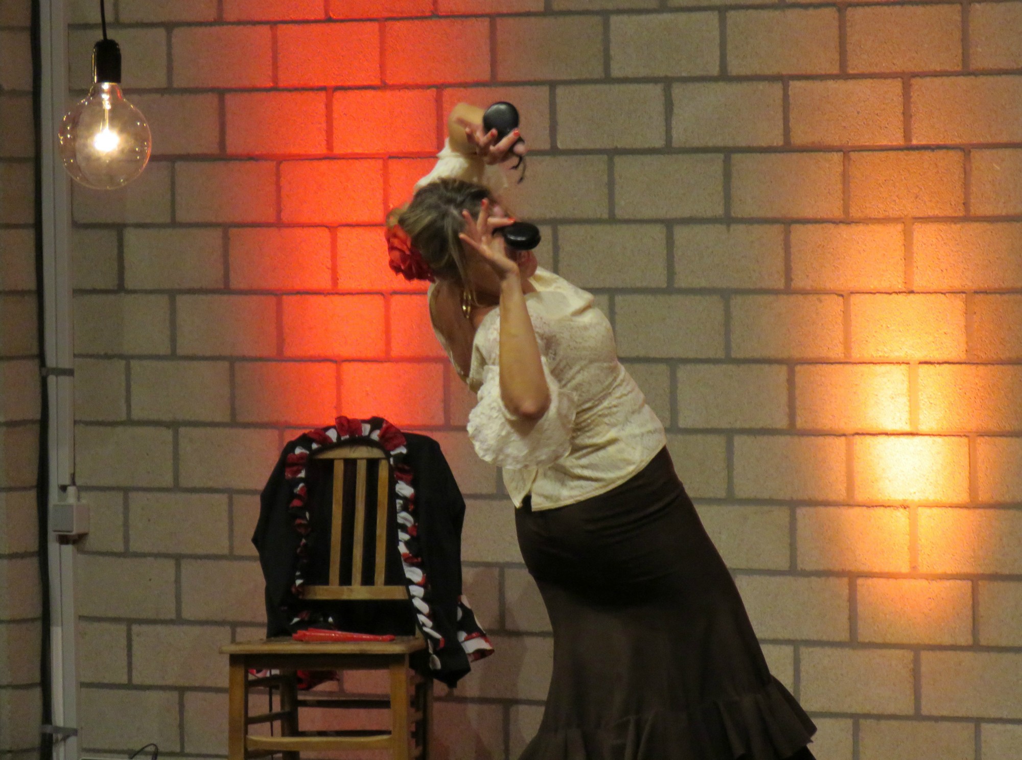 Een swingend flamenco-optreden van La Mariposa tijdens de Spaanse avond