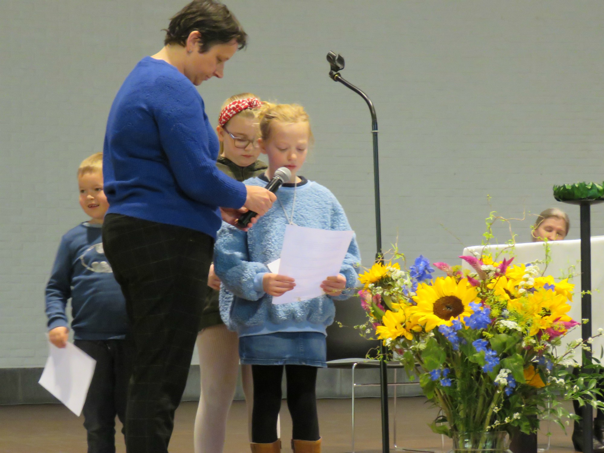 Schuldbelijdenis door de eerste communicanten en vormelingen
