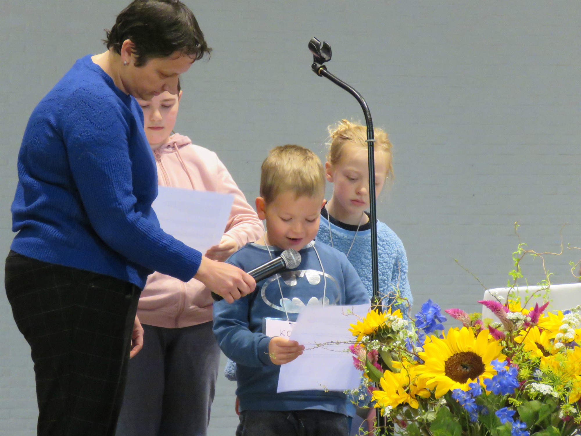 Schuldbelijdenis door de eerste communicanten en vormelingen