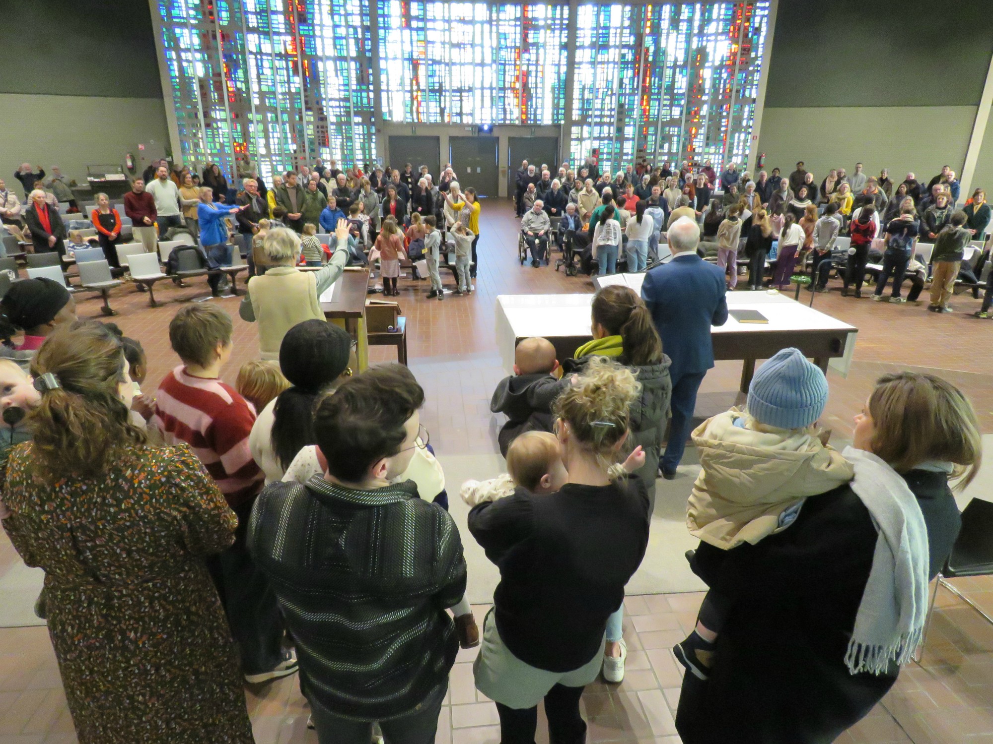Wegwijzerviering - Lichtmis - Dopelingen - Eerste communicanten - Vormelingen - Sint-Anna-ten-Drieënkerk, Antwerpen Linkeroever