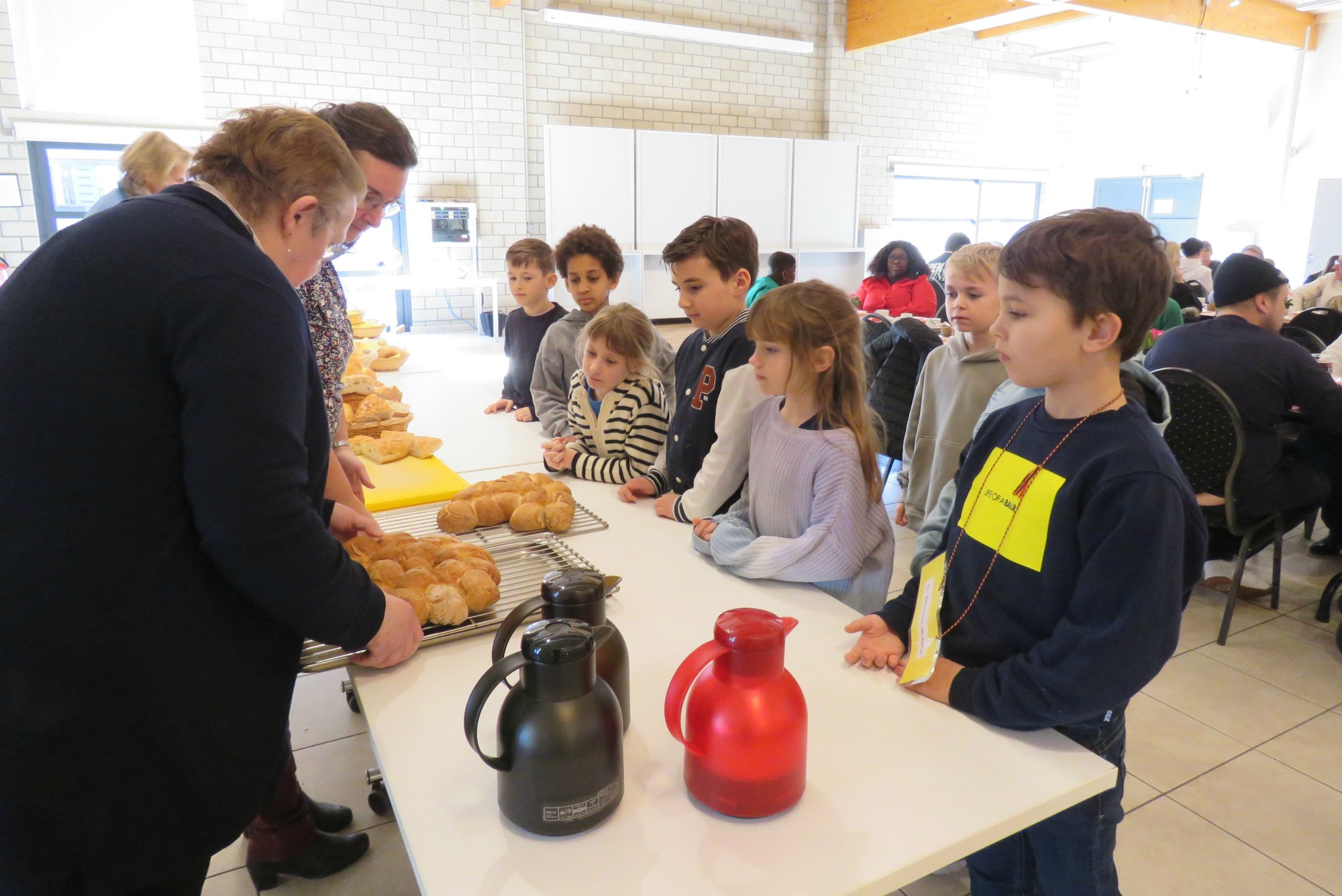 Het vriendschapsbrood werd gebroken en gedeeld